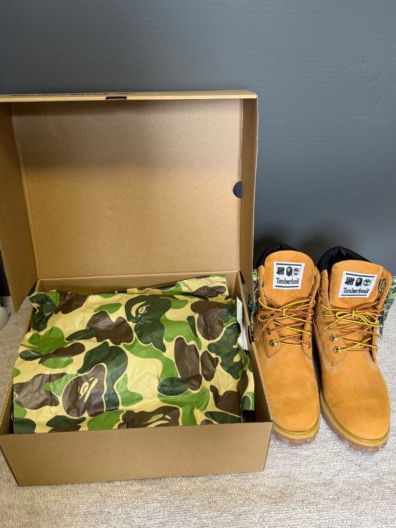 靴 Timberland 6 Boot Bape x Undefeated
