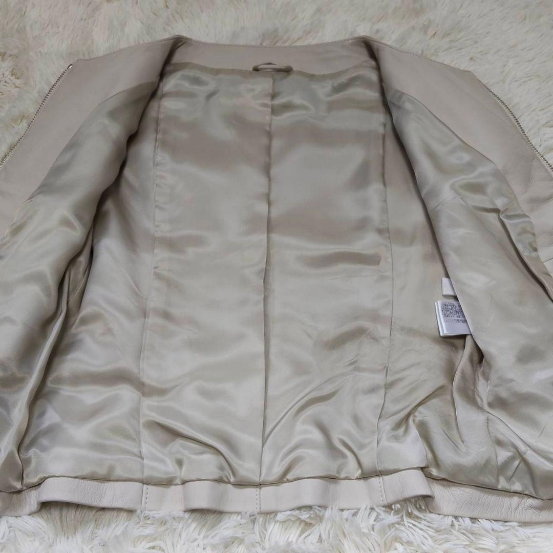 ANAYI アナイ ラムレザー ノーカラージャケット 未使用品