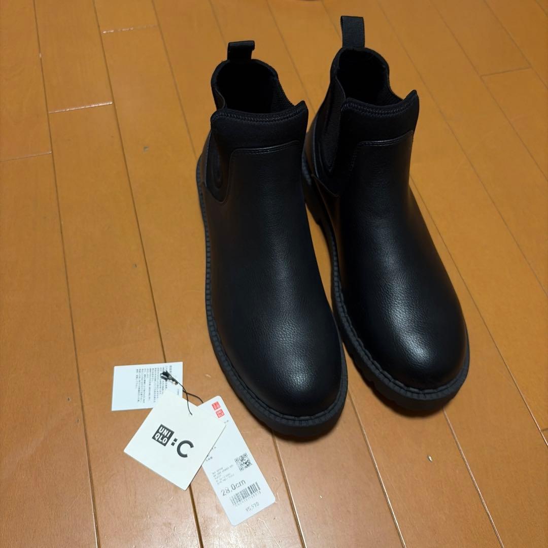 UNIQLO C サイドゴアブーツ 希少28.0cm 09 Black