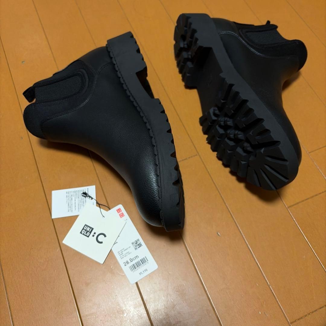 UNIQLO C サイドゴアブーツ 希少28.0cm 09 Black