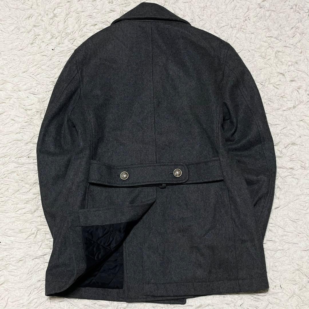 ポールスミス カシミヤ 銀ボタン Pコート ピーコート グレー サイズM
