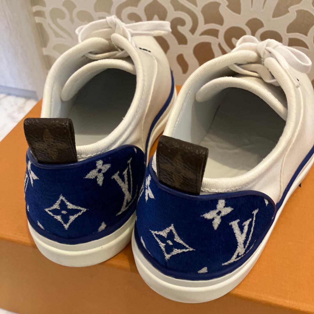 美品❣️ルイヴィトンスニーカー❣️22年製 ホワイトレディース37.5❣️モノグラム