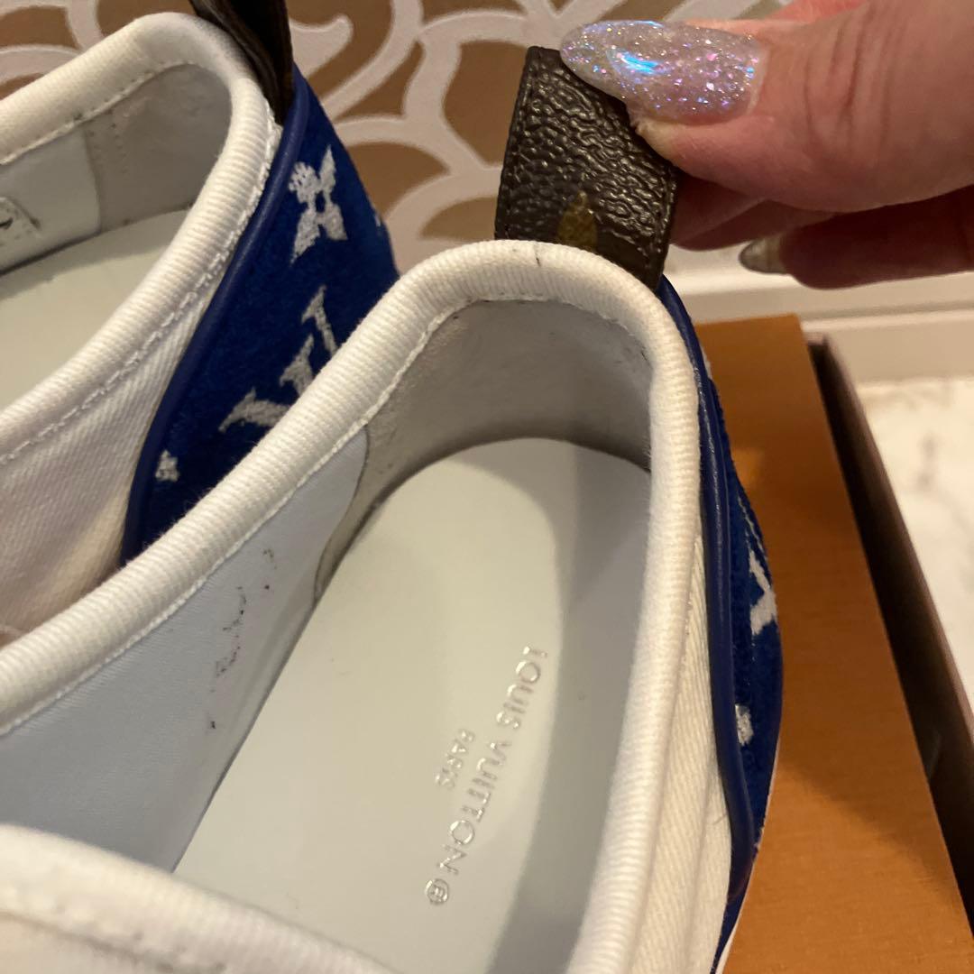 美品❣️ルイヴィトンスニーカー❣️22年製 ホワイトレディース37.5❣️モノグラム