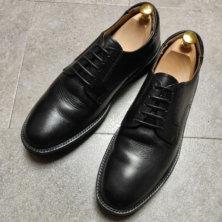 【REGAL】リーガル プレーントゥレザーシューズ ブラック 日本製