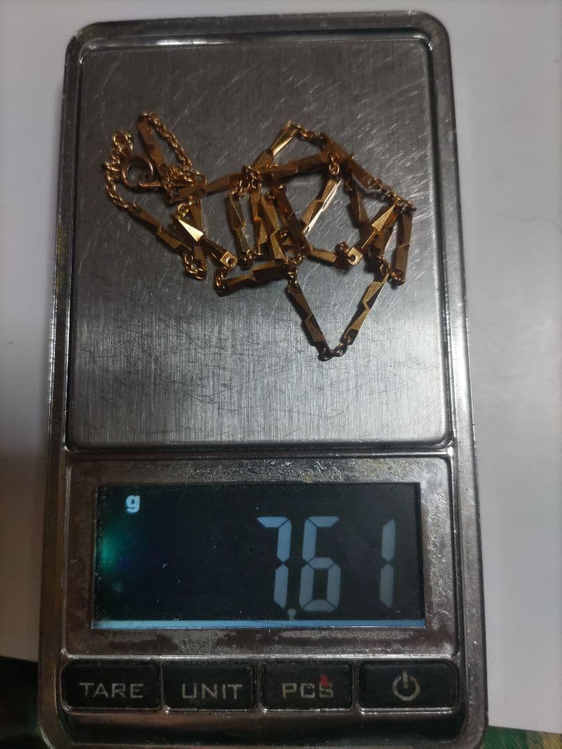 18金　ネックレス 　7.6g程度　K18　ケースあり