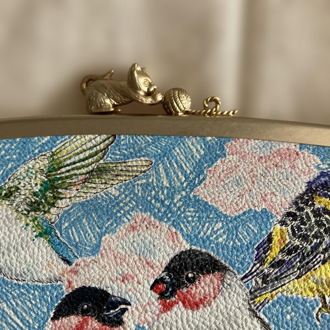 新品未使用 SAKURAYAMA 財布 鳥の声音 ウォレット がま口 鳥 トリ