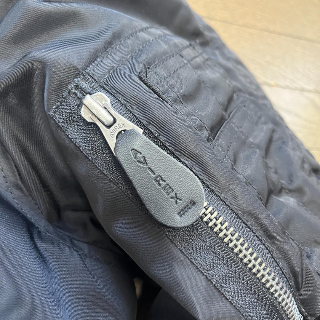 【極美品・2XL】AVIREX N-3B ブラック フライトジャケット