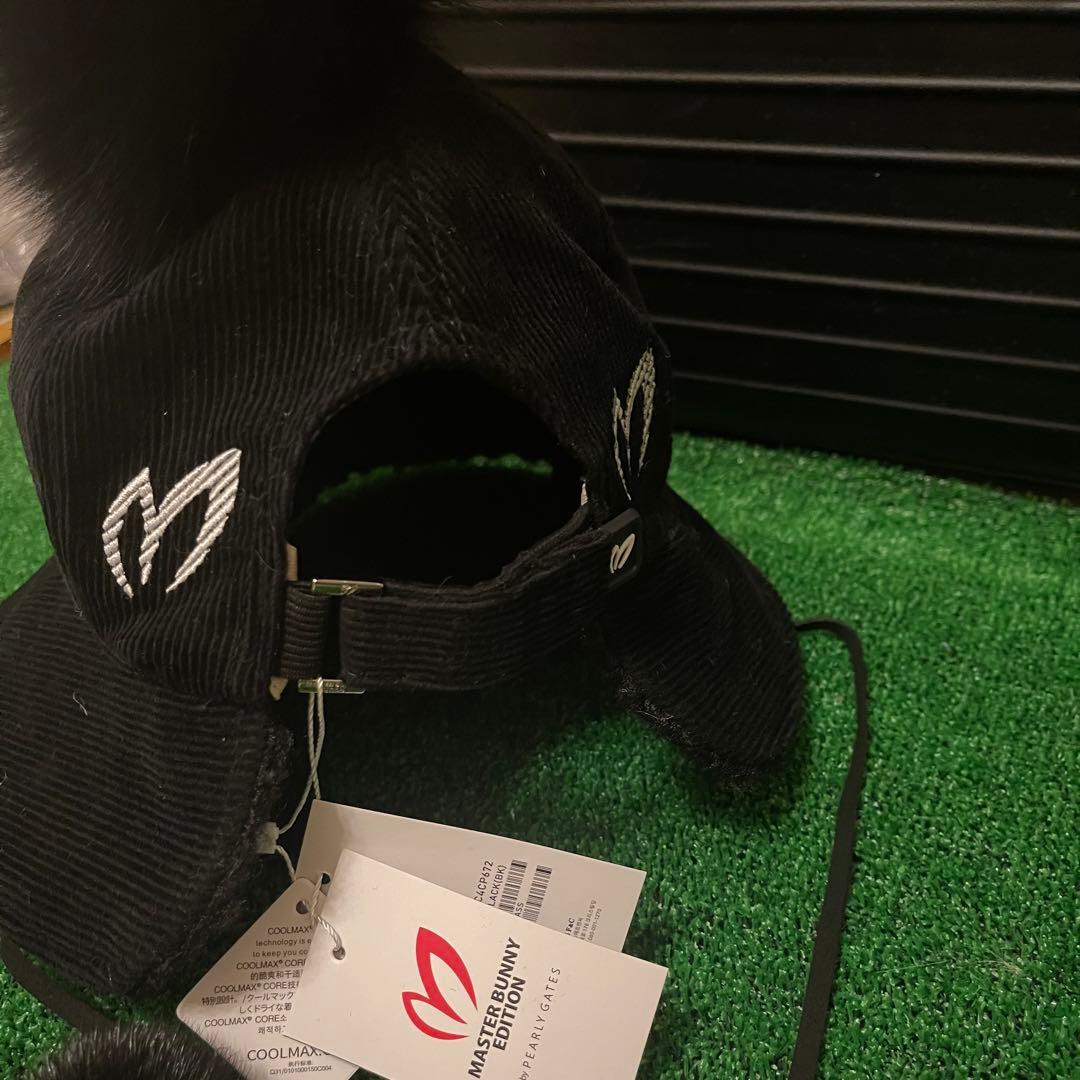 MASTER BUNNY マスターバニーエディション ゴルフ ポンポン 帽子 黒