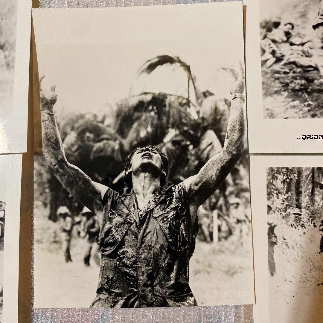 1987年映画　PLATOON『プラトーン』白黒スチール　5枚