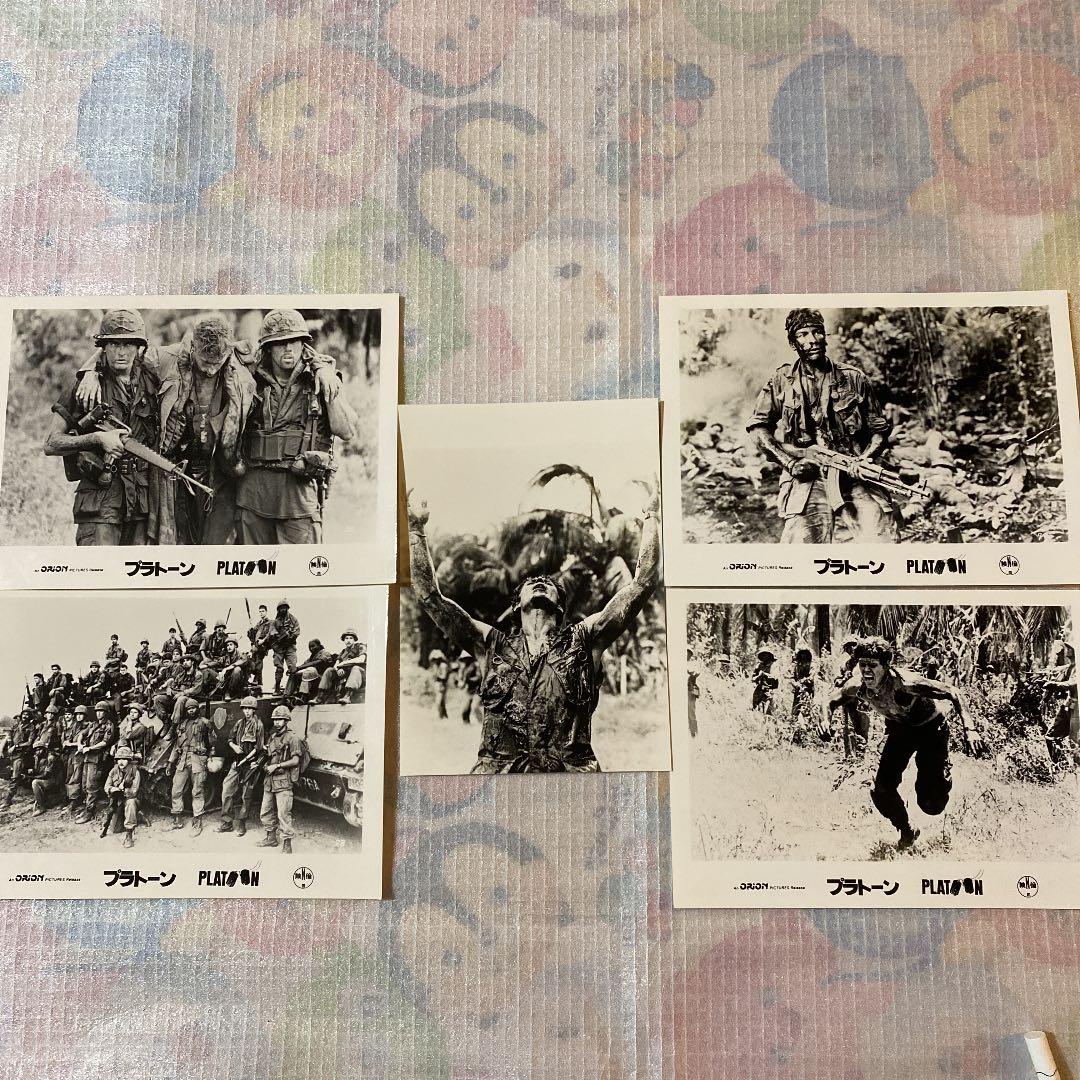 1987年映画　PLATOON『プラトーン』白黒スチール　5枚