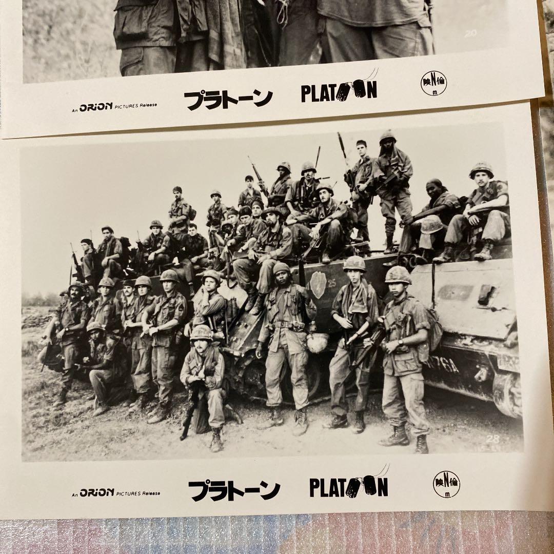 1987年映画　PLATOON『プラトーン』白黒スチール　5枚