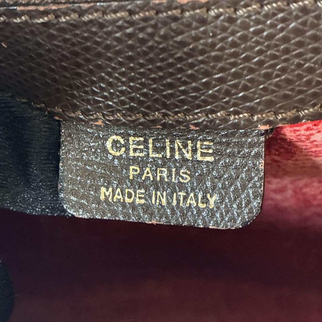セリーヌ CELINE ショルダーバッグ ターンロック ゴールド金具 ブラウン
