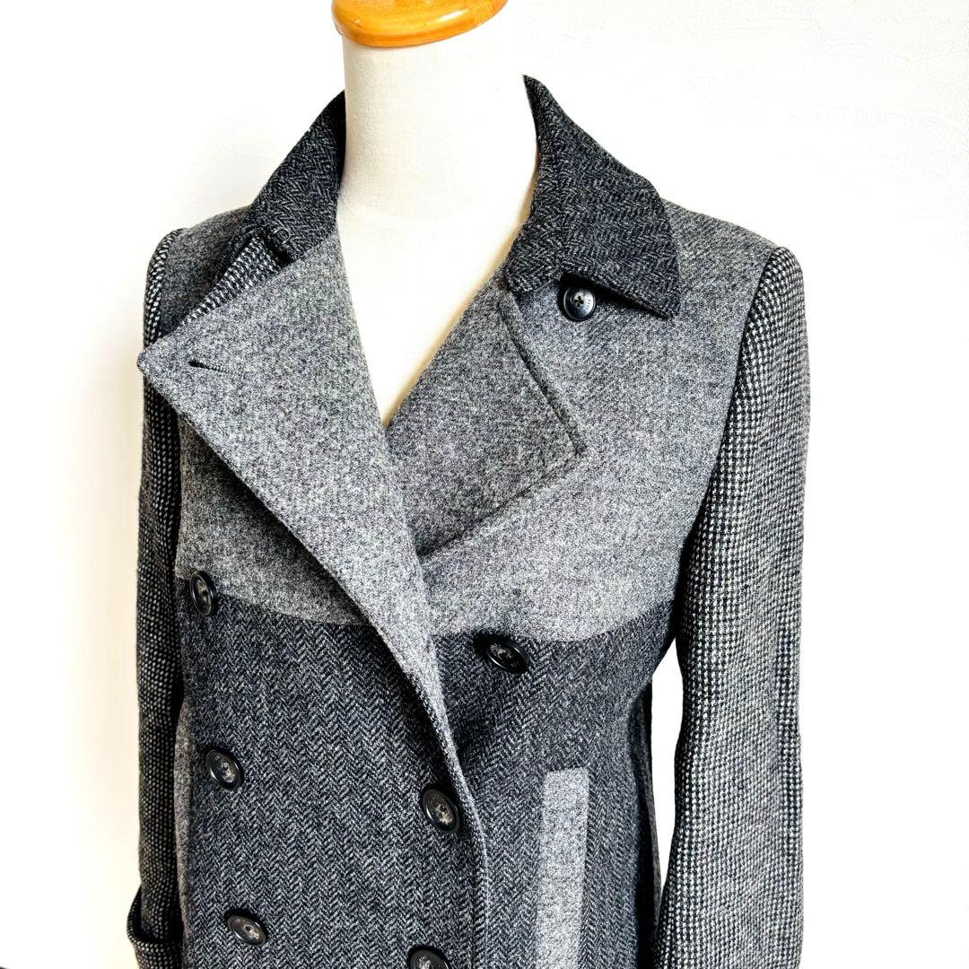 【極美品】Paul Smith ダブルチェスターコート バイカラー MOON社