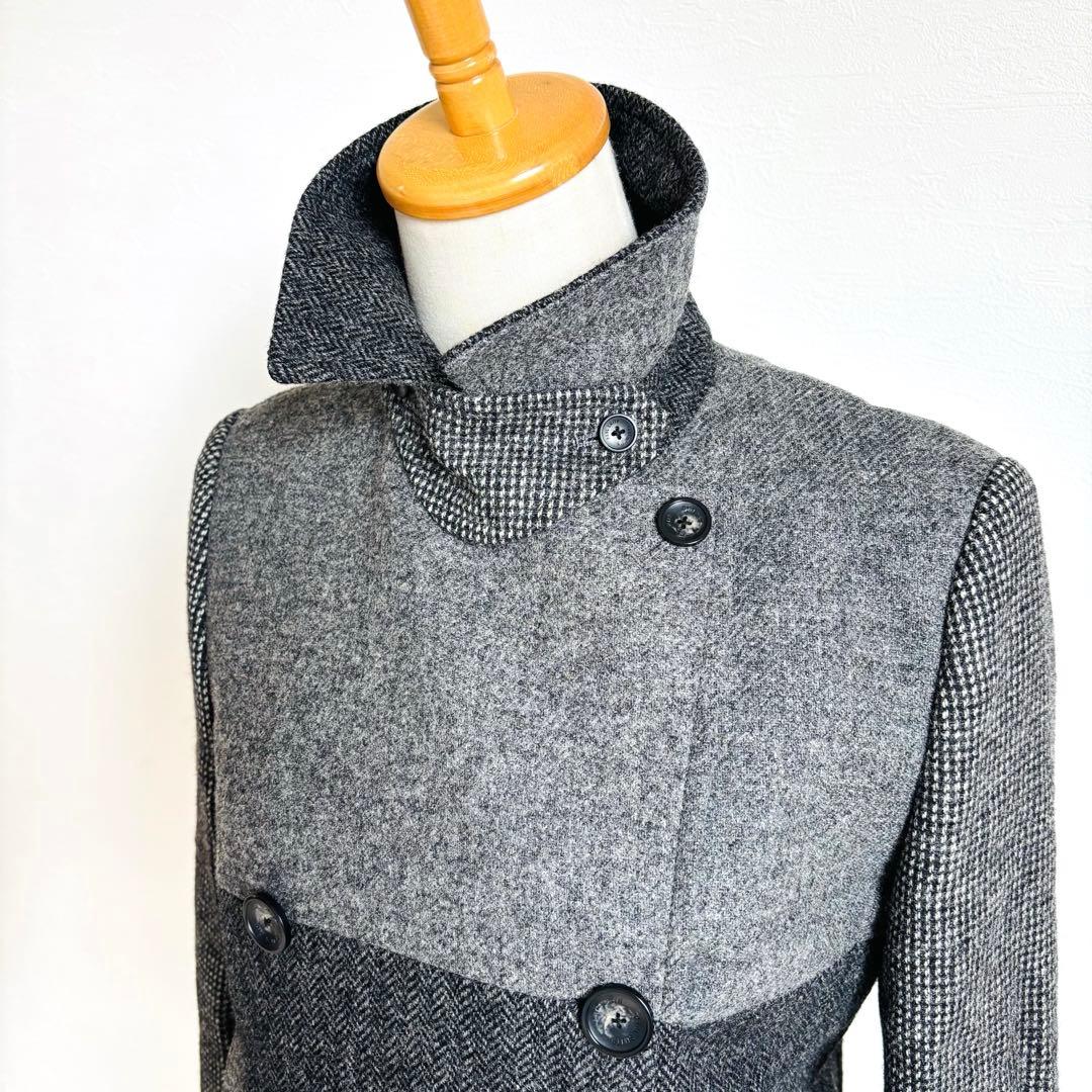 【極美品】Paul Smith ダブルチェスターコート バイカラー MOON社
