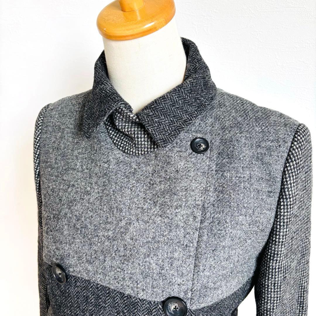 【極美品】Paul Smith ダブルチェスターコート バイカラー MOON社