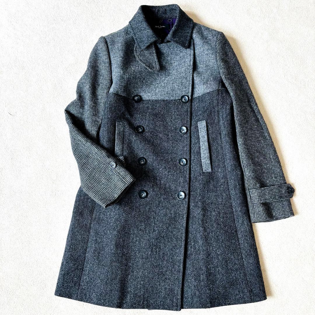 【極美品】Paul Smith ダブルチェスターコート バイカラー MOON社