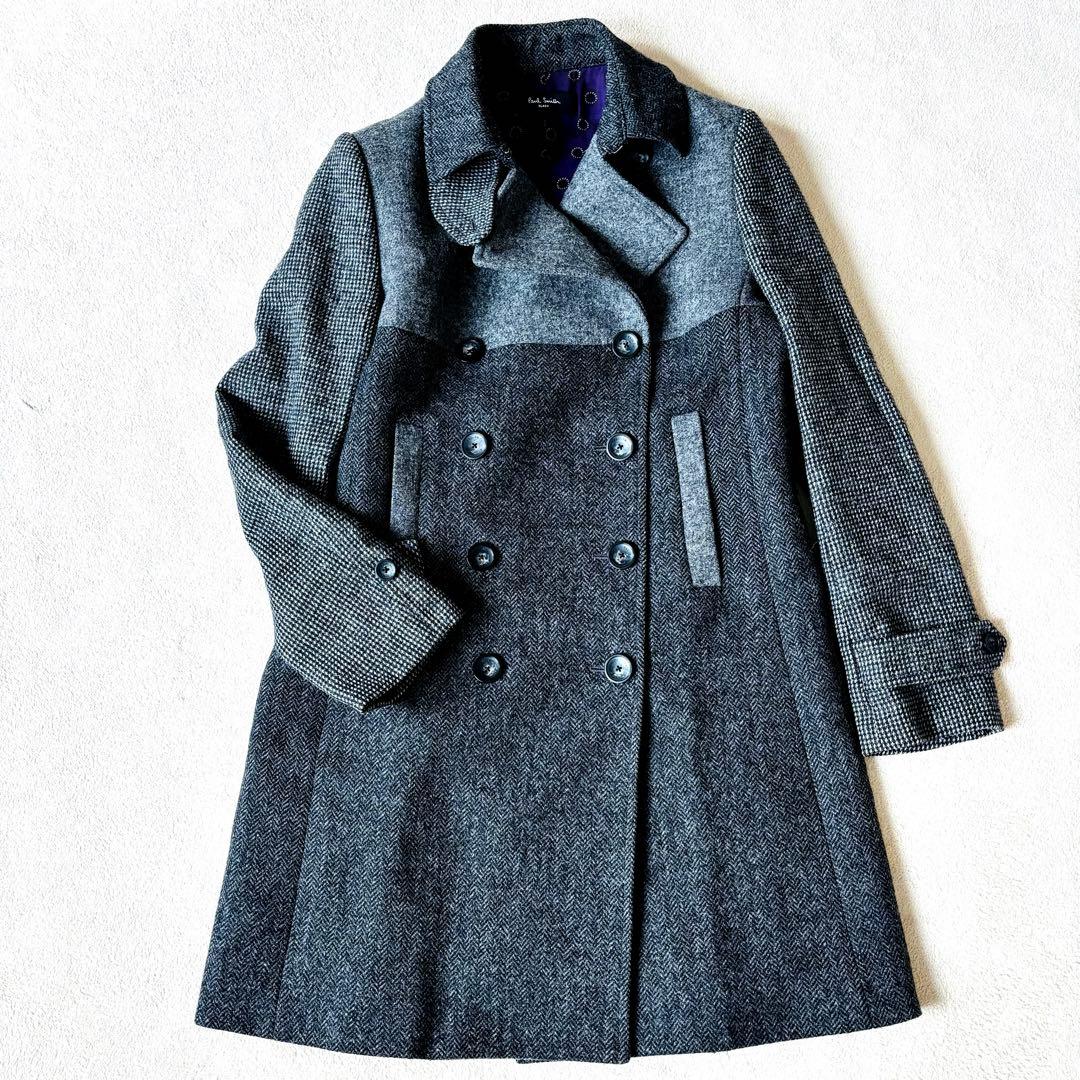 【極美品】Paul Smith ダブルチェスターコート バイカラー MOON社
