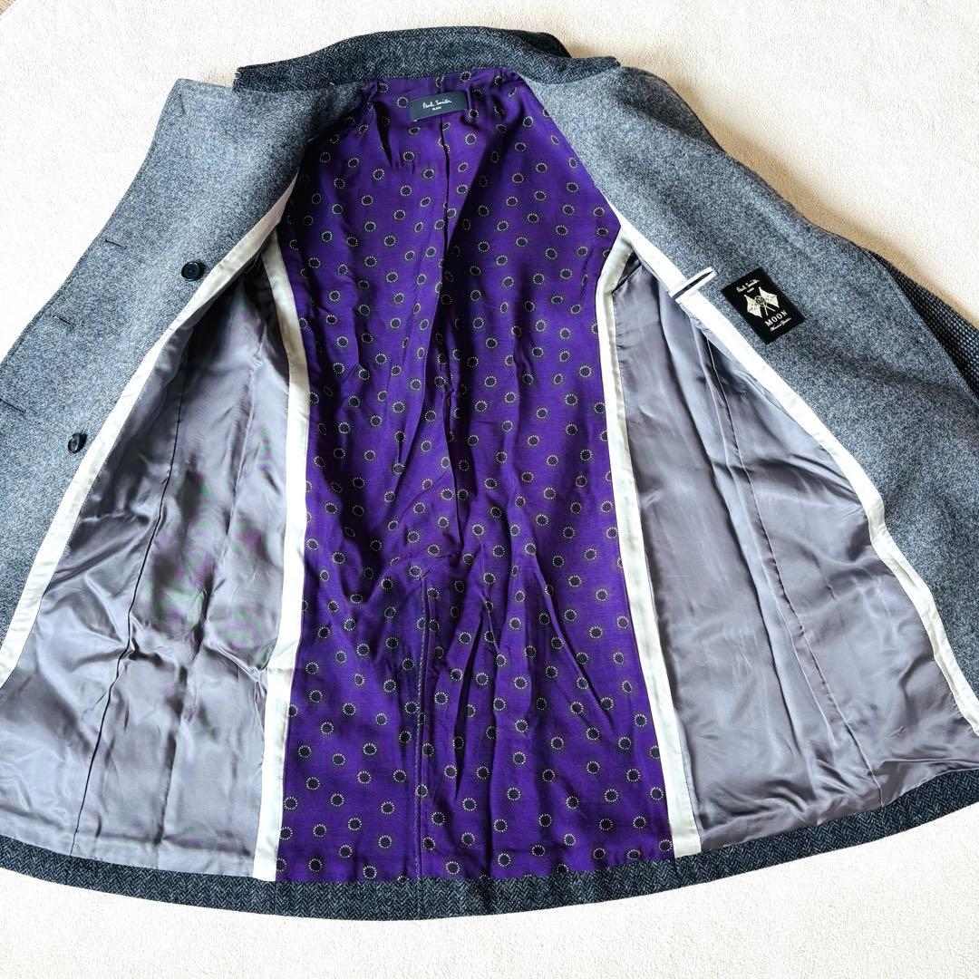 【極美品】Paul Smith ダブルチェスターコート バイカラー MOON社