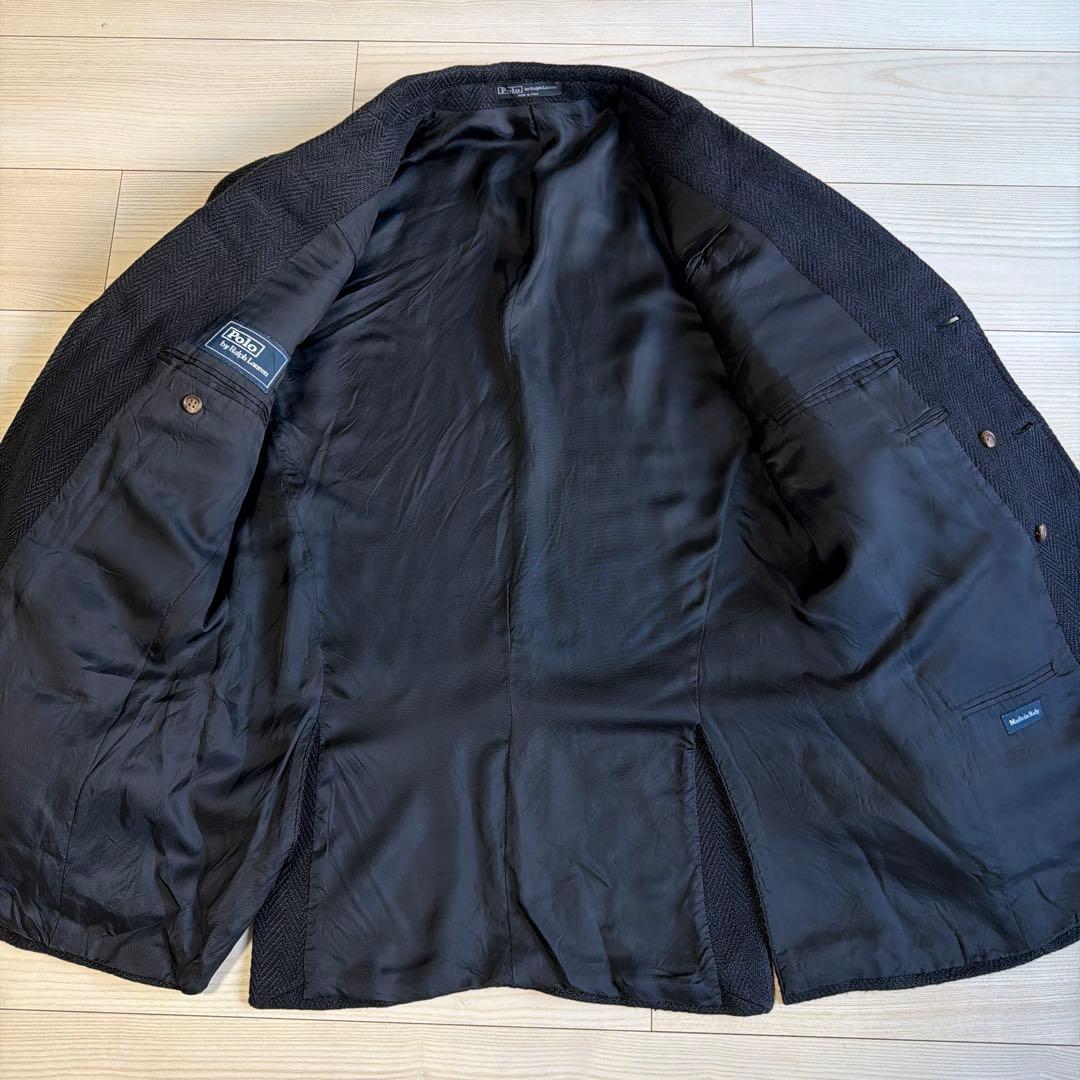 y*a様 80s Italy製　ポロバイラルフローレン　ヘリンボーンツイード　ネ