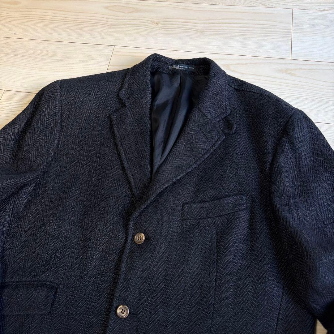 y*a様 80s Italy製　ポロバイラルフローレン　ヘリンボーンツイード　ネ