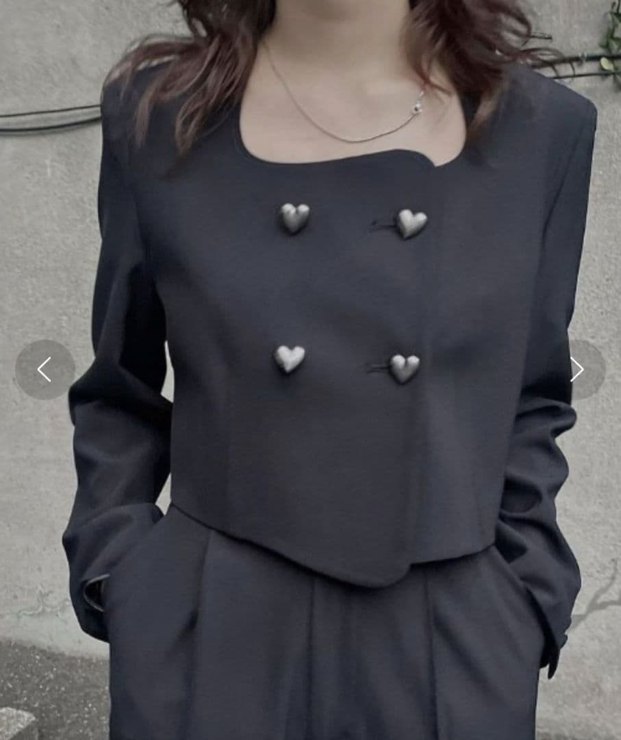 Ameri　OTONA MUSE CURVE HEART JACKET