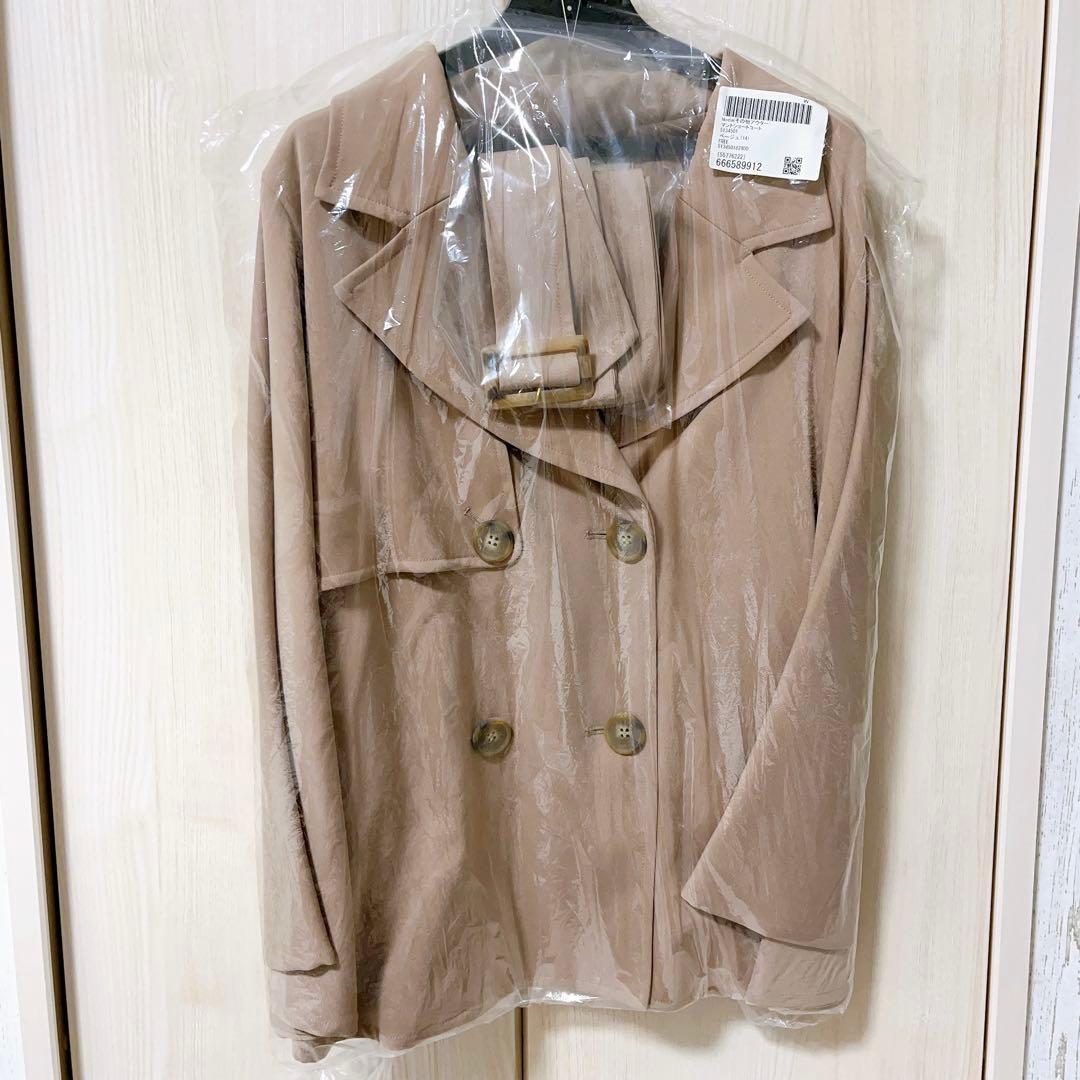 【新品未使用】ノエラポンチョ　マントショートコート　フリー　袖広めで便利