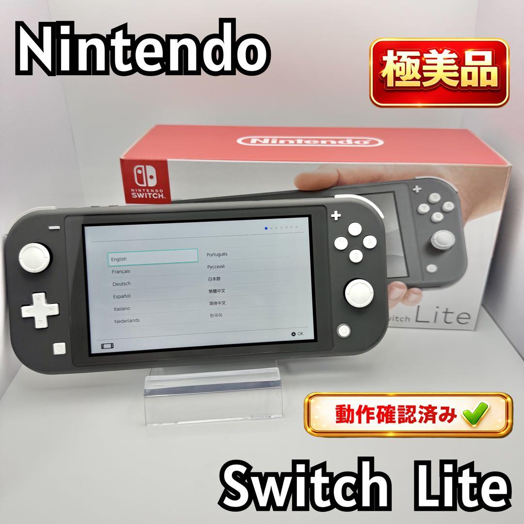 【極美品：未使用級】Nintendo Switch Lite グレー 完品