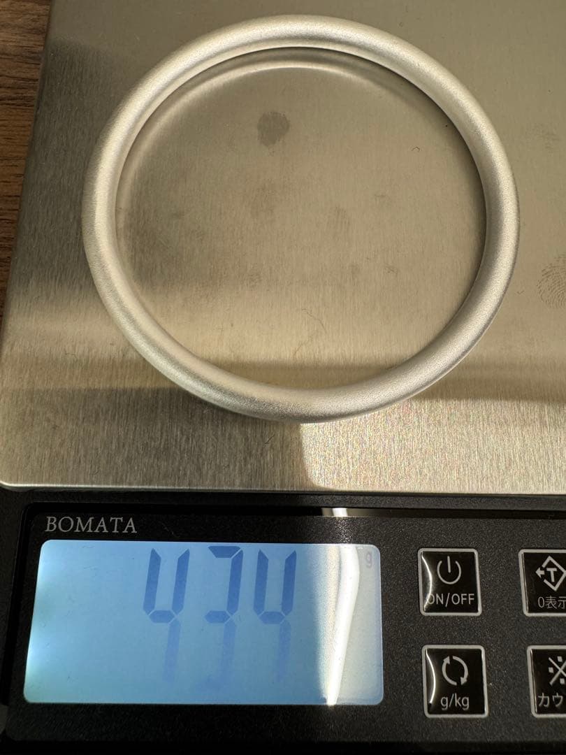 シルバー999 純銀バングル　マットシルバー　バングル　腕輪　純銀