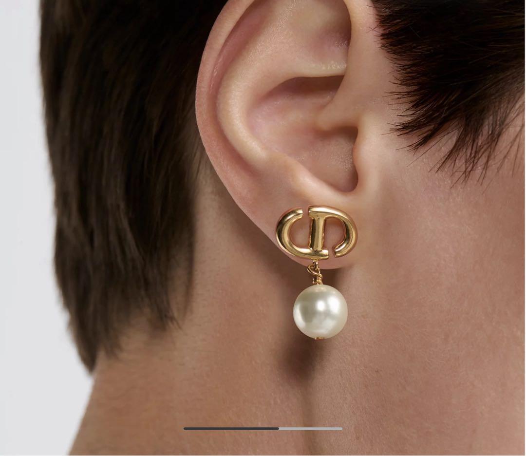 Dior CD Navy ピアス　ディオール