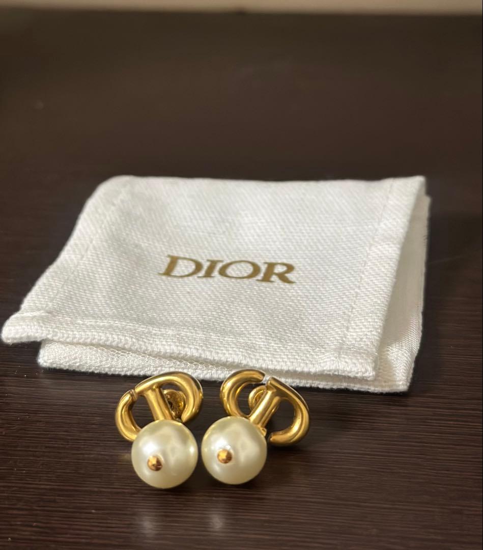 Dior CD Navy ピアス　ディオール