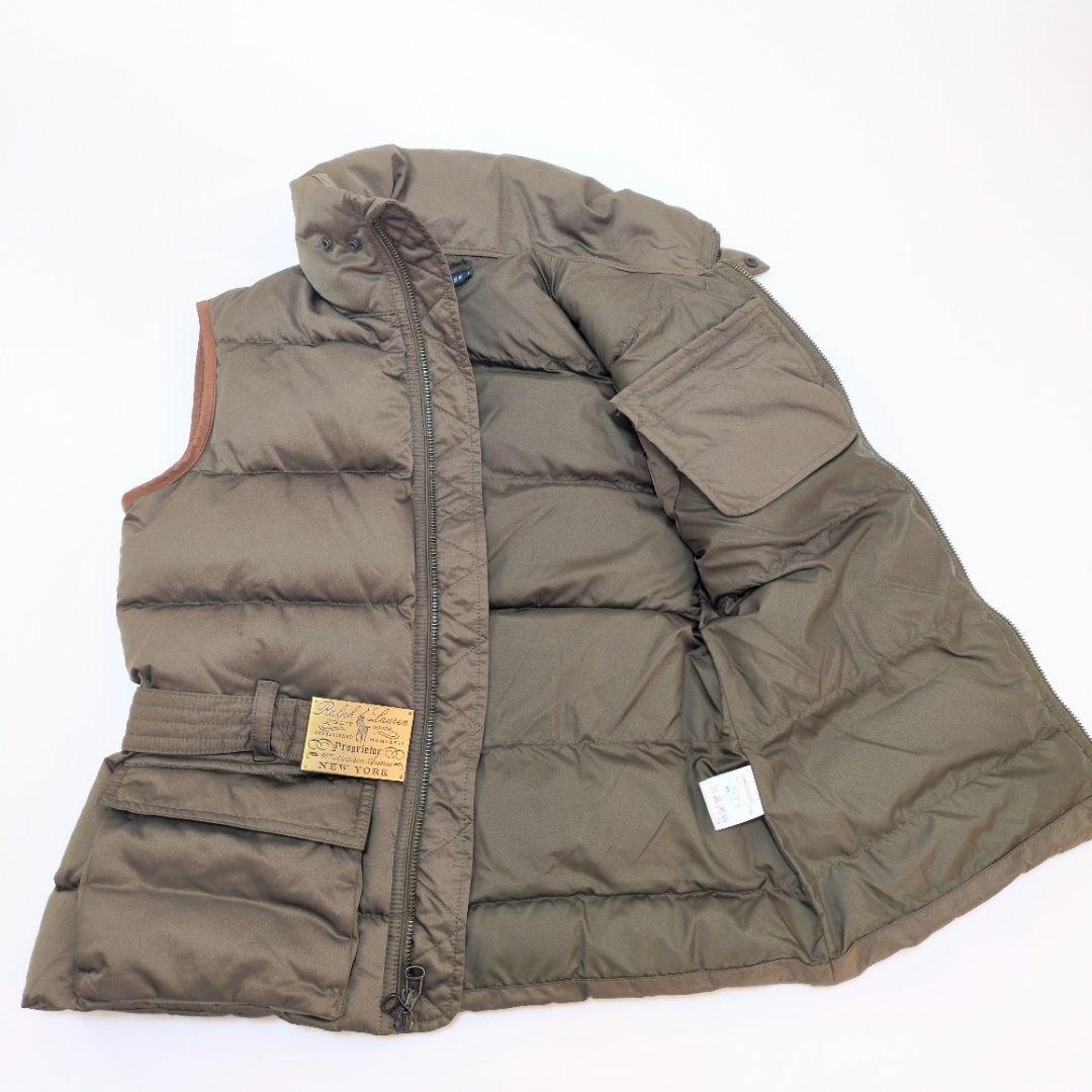 美品　Ralph Lauren ラルフローレン　ダウンベスト　9　ロゴベルト
