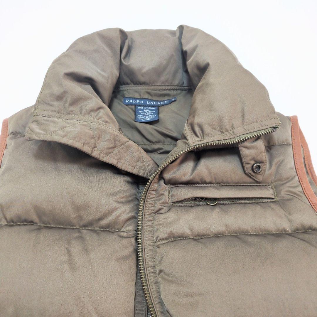 美品　Ralph Lauren ラルフローレン　ダウンベスト　9　ロゴベルト