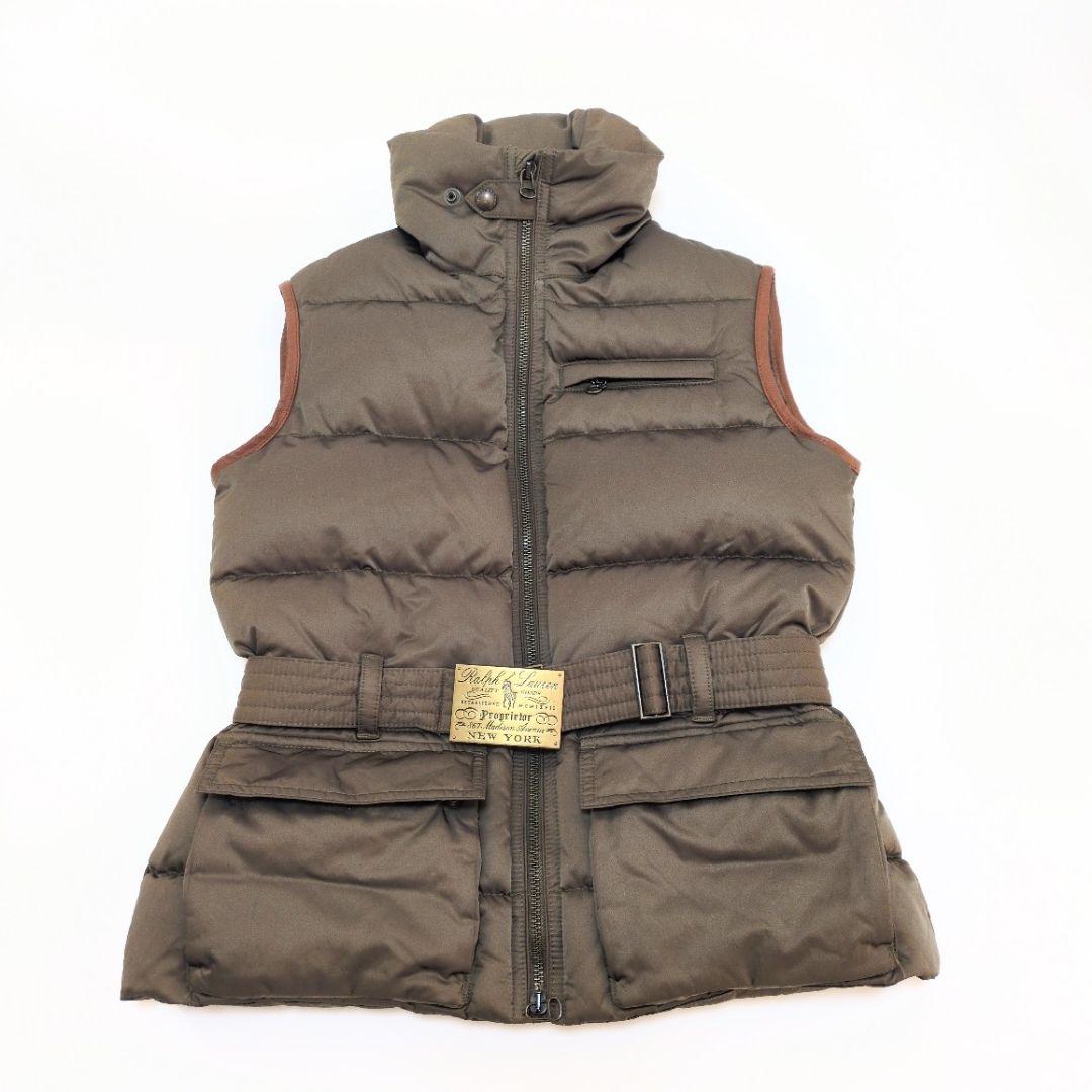 美品　Ralph Lauren ラルフローレン　ダウンベスト　9　ロゴベルト