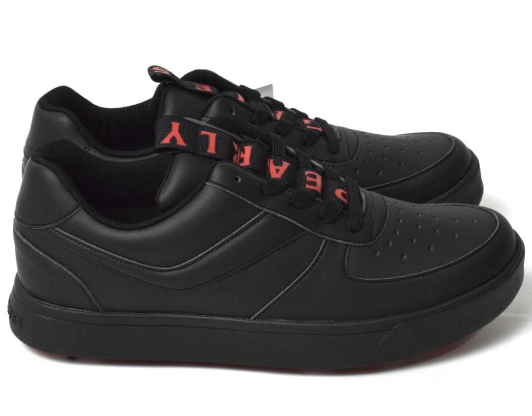 未使用3.5万 パーリーゲイツ ゴルフシューズ 25.5 メゾンロゴ柄 メンズ