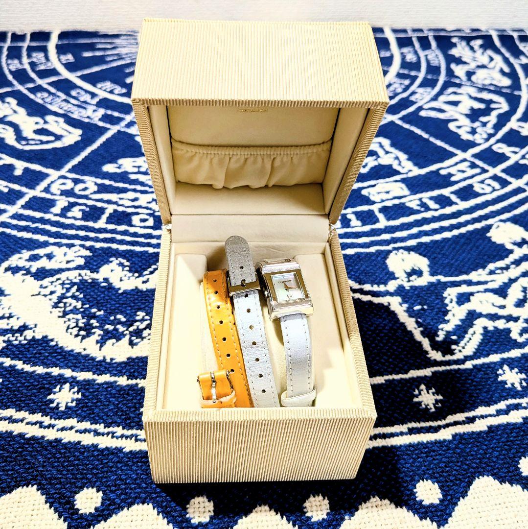 替えベルト付き美品●ミキモト ジュエリーウォッチ 5パール 2連2連ベルト