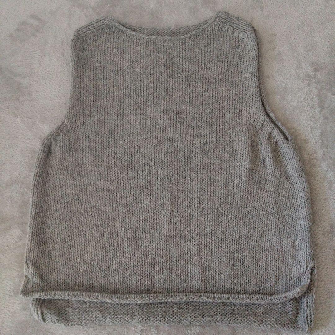 値下げ　かぐれ　ペルーニットベスト　アーバンリサーチドアーズ GRAY