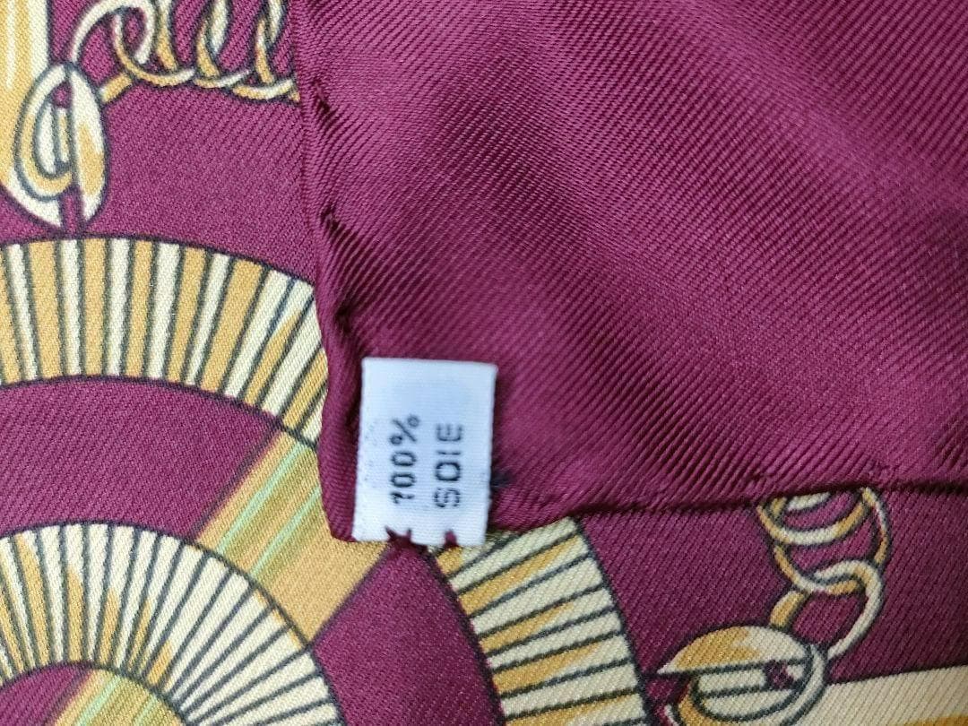 Eperon d'Or 黄金の拍車 カレ90　シルク　エルメス　スカーフ