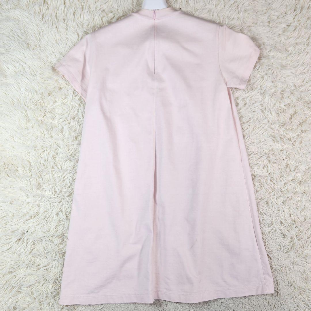 PRADA ワンピース Aライン 三角ロゴ ピンク 大きいサイズ