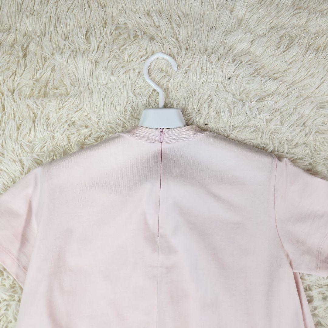 PRADA ワンピース Aライン 三角ロゴ ピンク 大きいサイズ