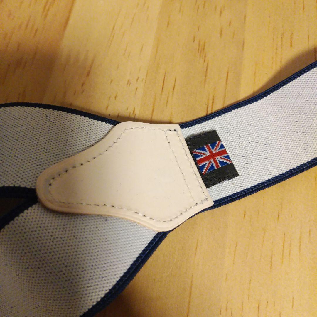 【新品未使用】五大陸＋アルバートサーストン　サスペンダー　ネイビー　英国製