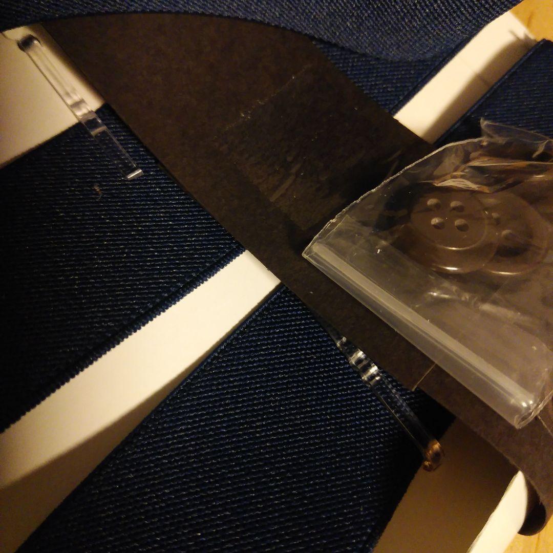 【新品未使用】五大陸＋アルバートサーストン　サスペンダー　ネイビー　英国製