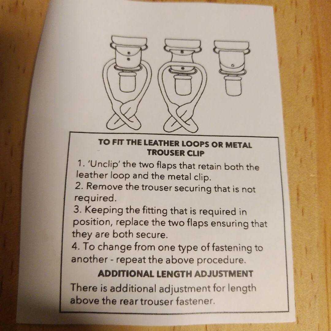 【新品未使用】五大陸＋アルバートサーストン　サスペンダー　ネイビー　英国製