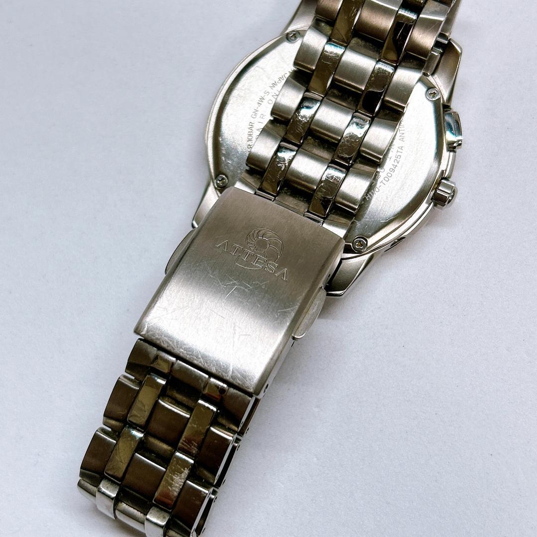 【本日終了】 シチズン アテッサ メンズ 電波時計 H110-T009425TA