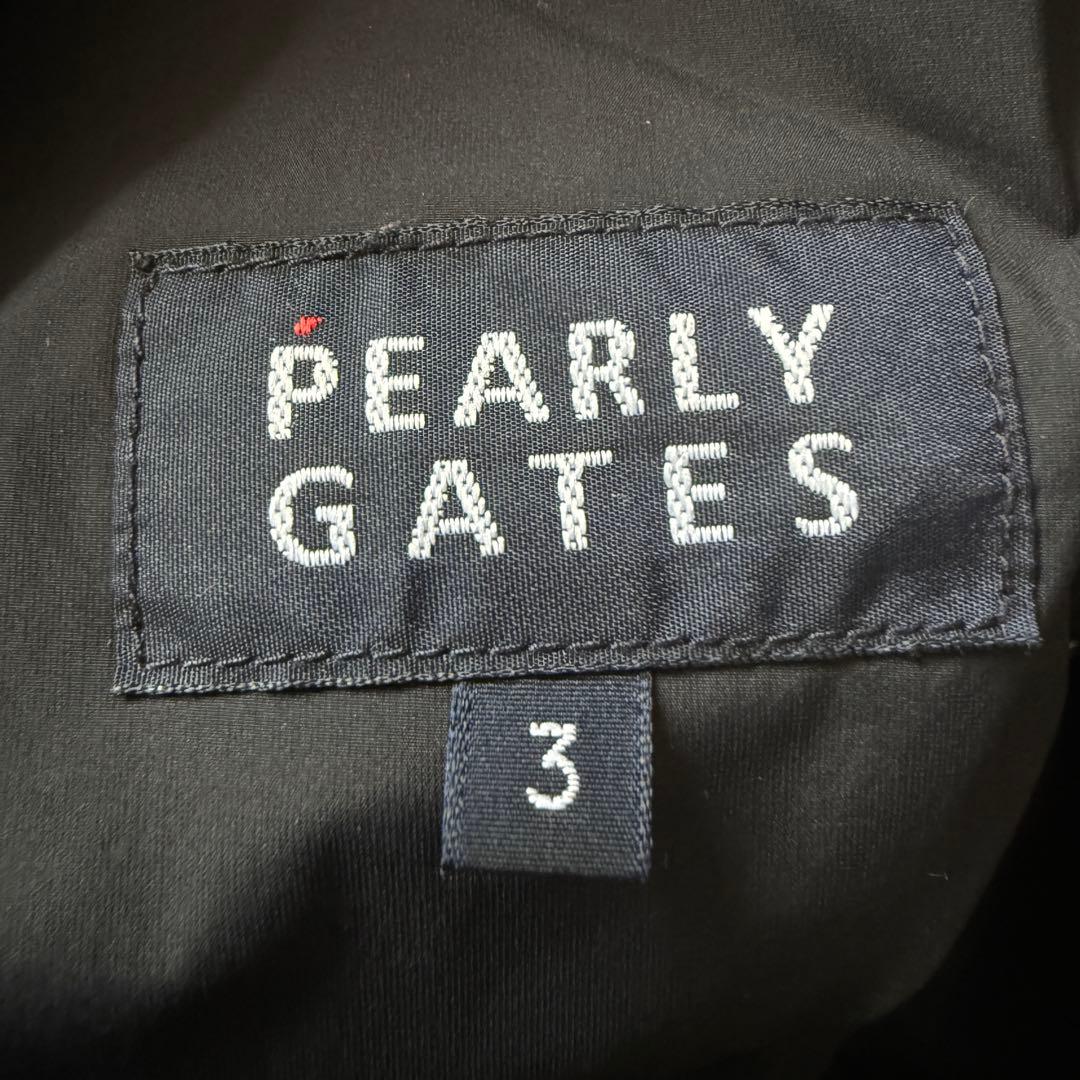 防寒　蓄熱　中綿　パーリーゲイツ　パンツ　黒　S〜M相当　総柄　星　ブラック　3