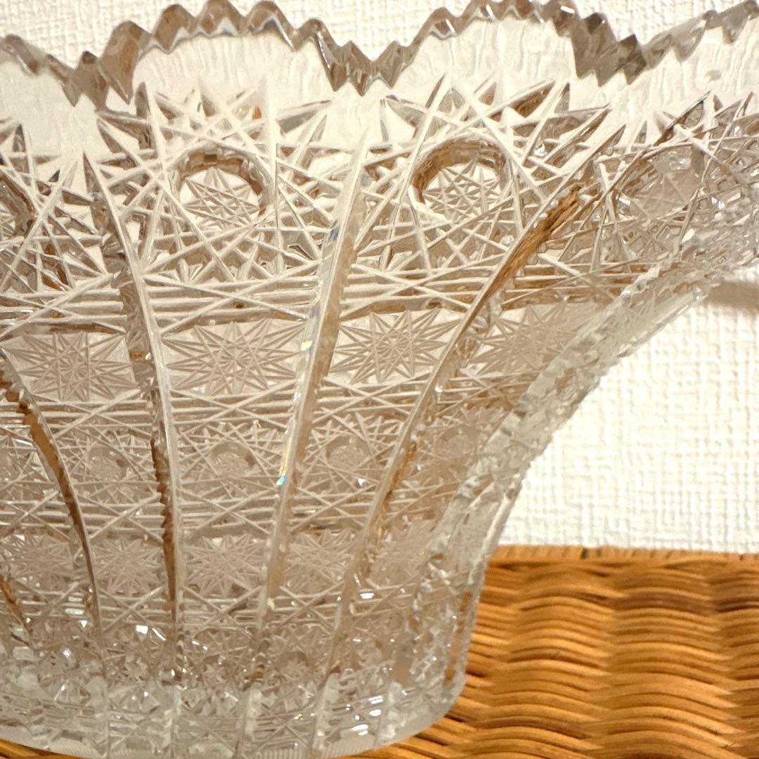 ボヘミアクリスタル 500PK フレアフラワーベース センターピースボウル