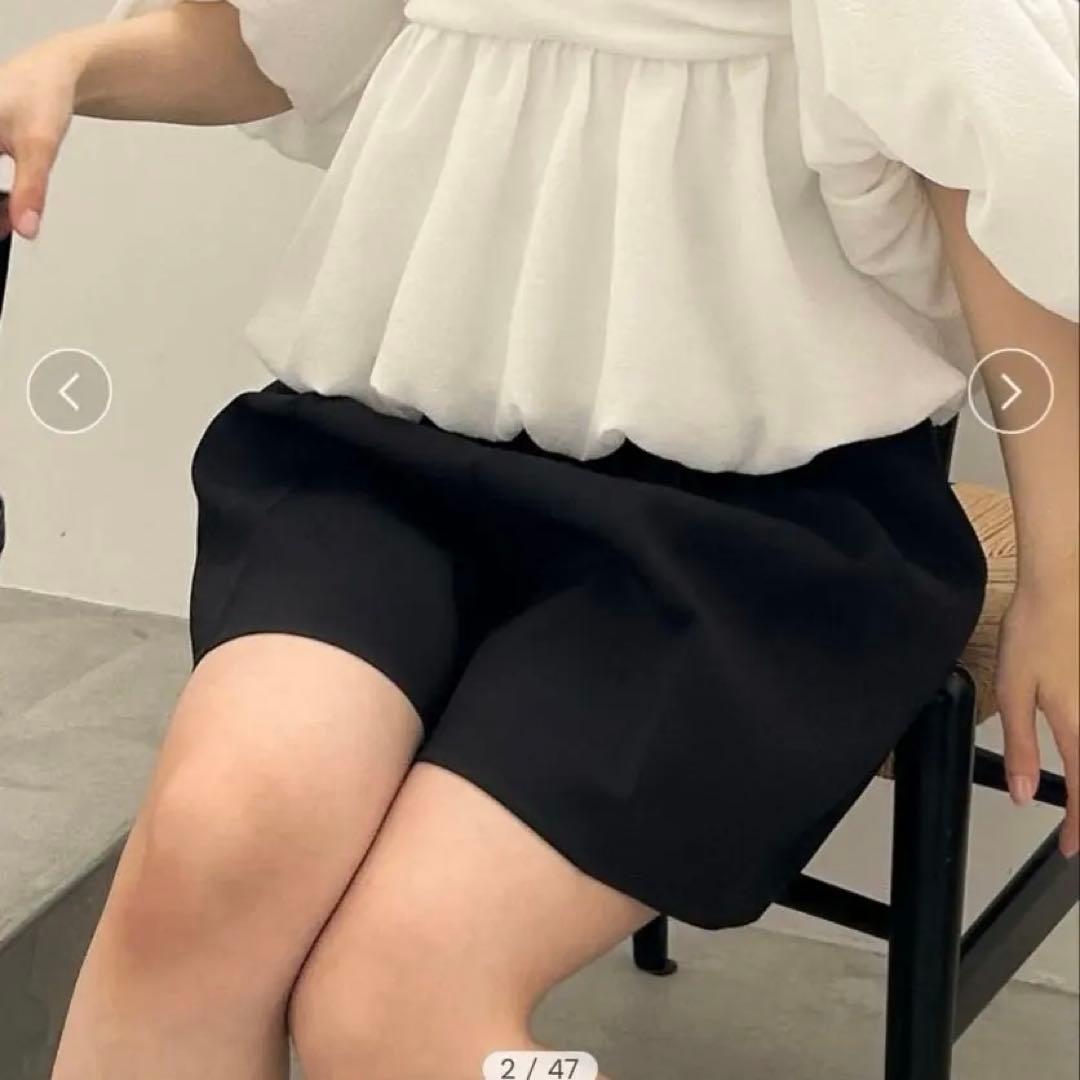 【FRAY I.D】ツータックキュロットパンツ／ウォッシャブル【0】