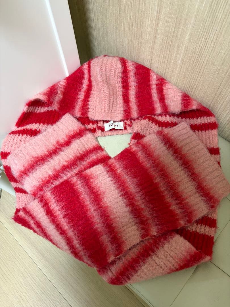 ち*み様 あさぎーにょ　ニットマフラー