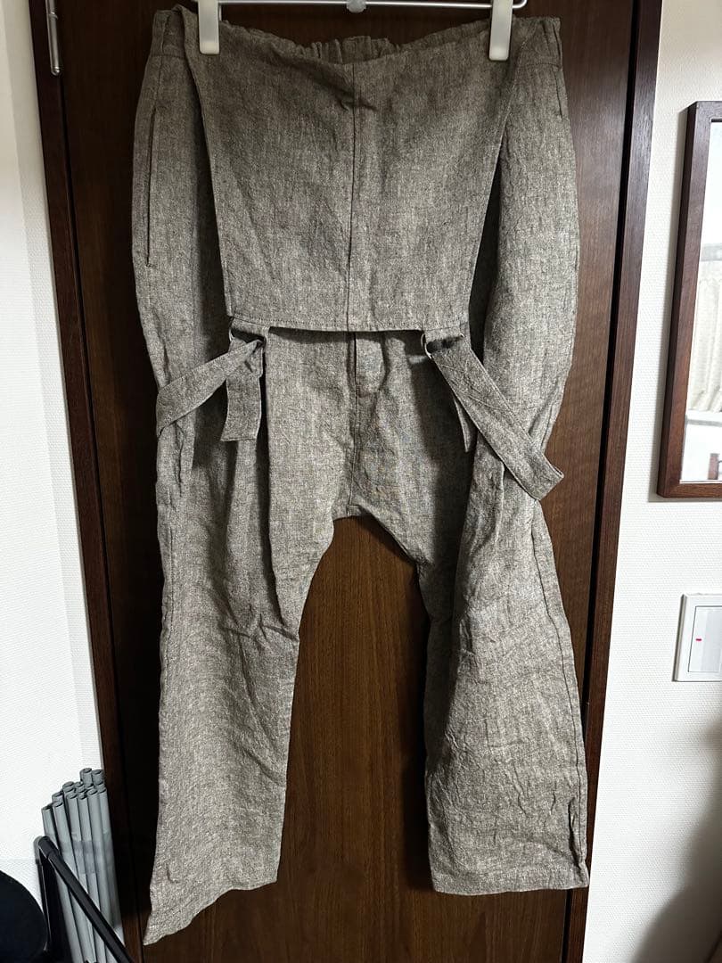 限定値下☆BACKLASH リネンサルエルサロペット ベージュM☆