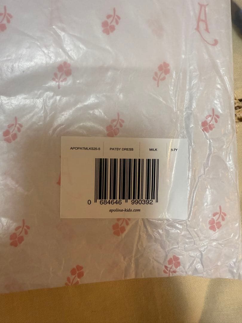 ワンピース Apolina Patsy Dress - Milk 5-7Y