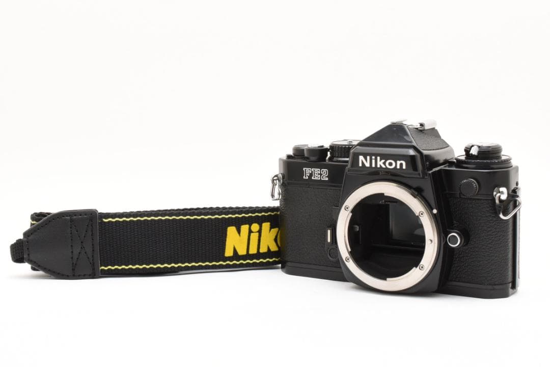 【動作品】 Nikon ニコン FE2 ブラック ボディ フィルム一眼レフ